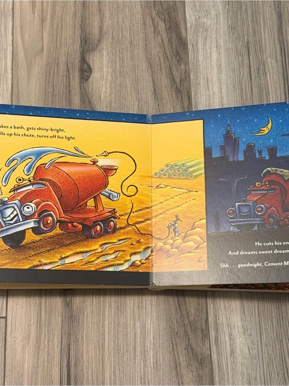 “Wish” & “Goodnight, Goodnight, Construction Site” children’s book set of 2